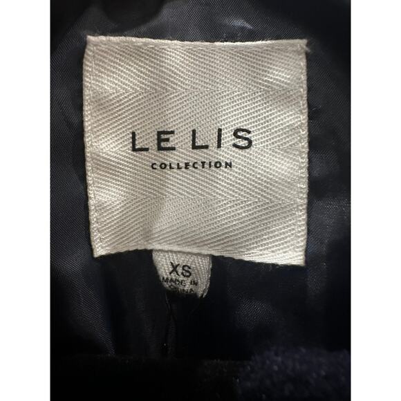 Le Lis – New York Varsity Bomber Jacket – Navy – Size XS - Picture 2 of 6